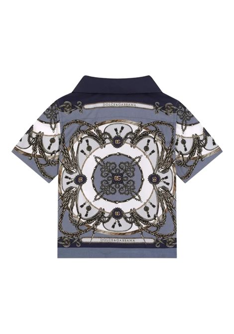 Camicia con stampa DOLCE & GABBANA KIDS | L14S82 FI5NQHT5XB